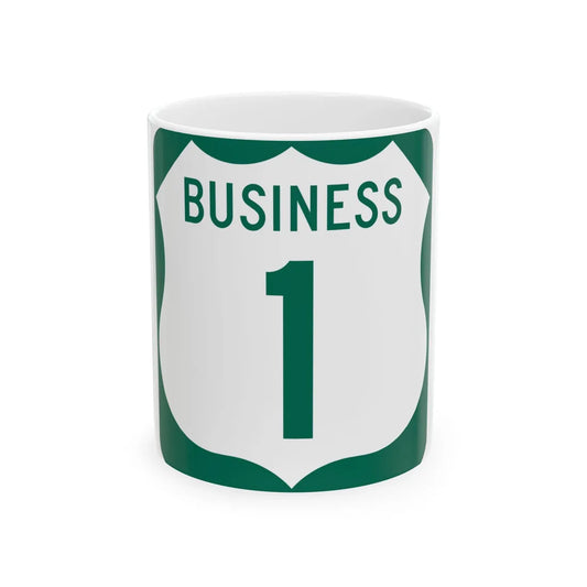 US 1 Business MD (Maryland) (Road Sign) White Coffee Mug 11oz - Go Mug Yourself