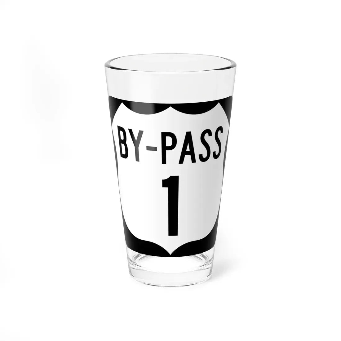 US 1 Bypass (New Hampshire) (Road Sign) Pint Glass 16oz 16oz - Go Mug Yourself