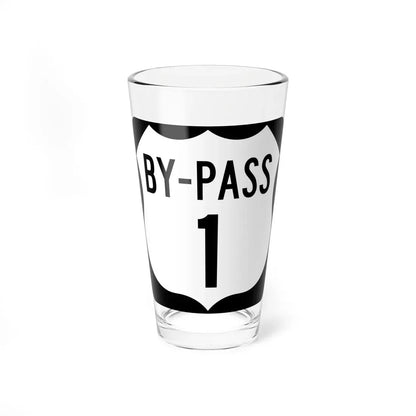 US 1 Bypass (New Hampshire) (Road Sign) Pint Glass 16oz 16oz - Go Mug Yourself