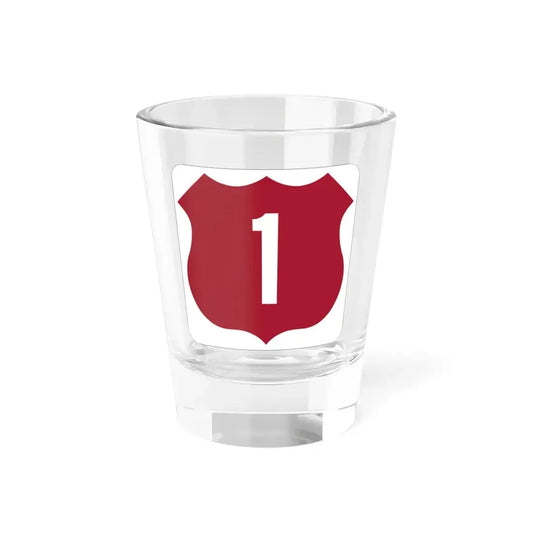 US 1 FL (Florida) (Road Sign) Shot Glass 1.5oz 1.5oz - Go Mug Yourself