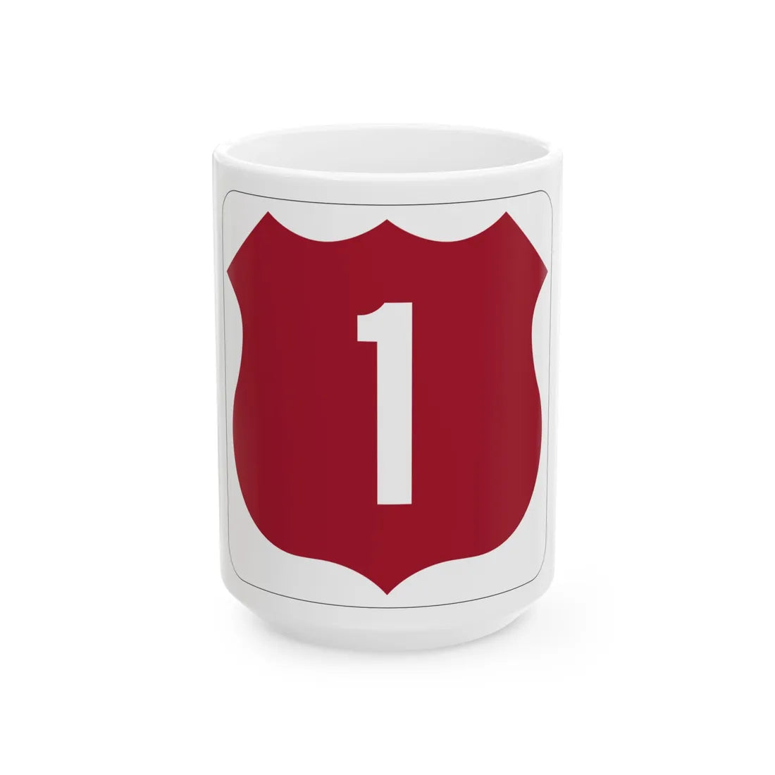 US 1 FL (Florida) (Road Sign) White Coffee Mug 15oz - Go Mug Yourself