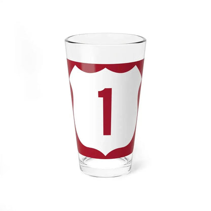 US 1 FL reversed (Florida) (Road Sign) Pint Glss 16oz 16oz - Go Mug Yourself