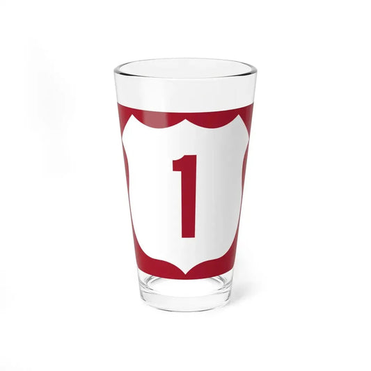 US 1 FL reversed (Florida) (Road Sign) Pint Glss 16oz 16oz - Go Mug Yourself