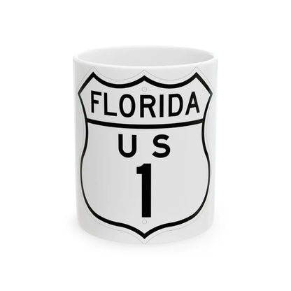 US 1 Florida 1948 (Florida) (Road Sign) White Coffee Mug 11oz - Go Mug Yourself