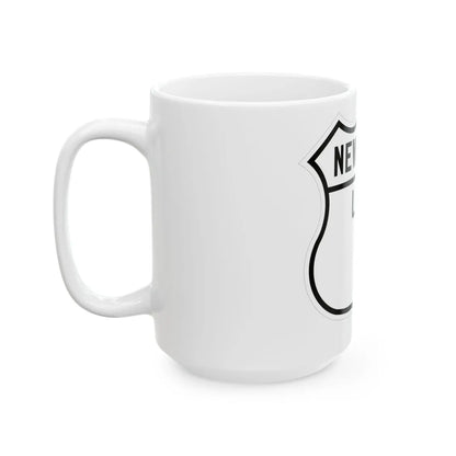 US 1 New York 1926 (New York) (Road Sign) White Coffee Mug - Go Mug Yourself
