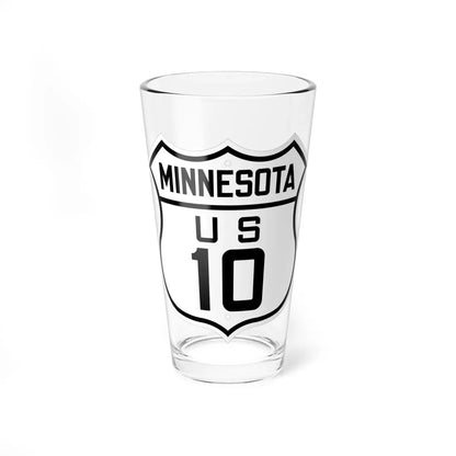 US 10 Minnesota 1926 (Minnesota) (Road Sign) Pint Glass 16oz 16oz - Go Mug Yourself