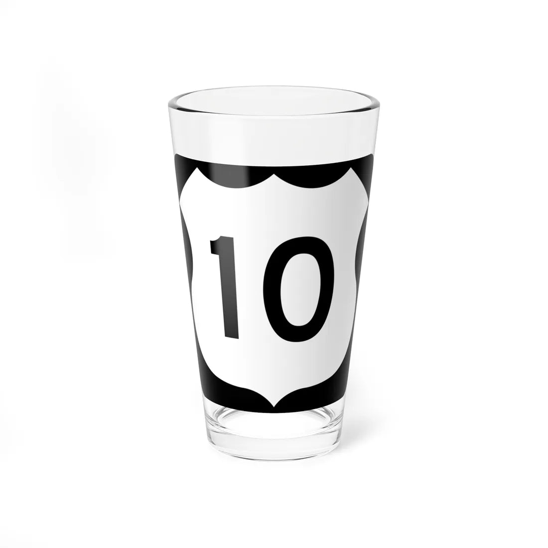 US 10 MN 1961 (Minnesota) (Road Sign) Pint Glass 16oz 16oz - Go Mug Yourself