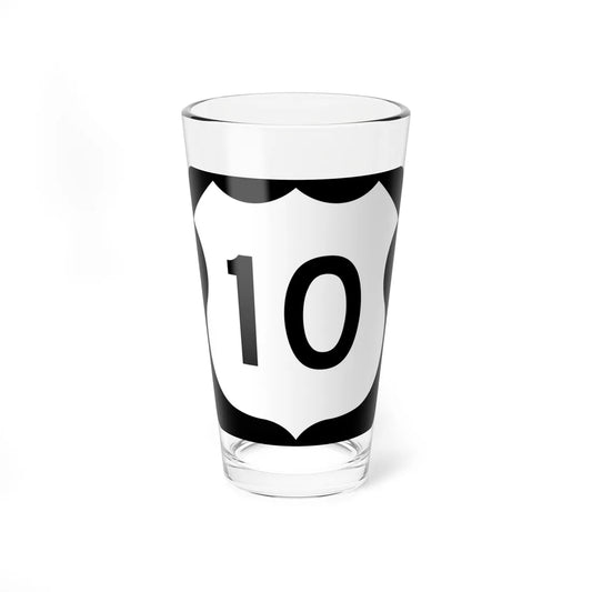 US 10 MN 1961 (Minnesota) (Road Sign) Pint Glass 16oz 16oz - Go Mug Yourself