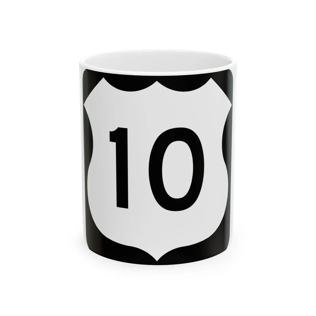 US 10 MN 1961 (Minnesota) (Road Sign) White Coffee Mug 11oz - Go Mug Yourself