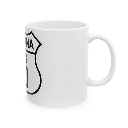 US 10 Montana 1926 (Montana) (Road Sign) White Coffee Mug - Go Mug Yourself