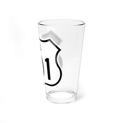 US 101 1961 cutout (California) (Road Sign) Pint Glass 16oz - Go Mug Yourself