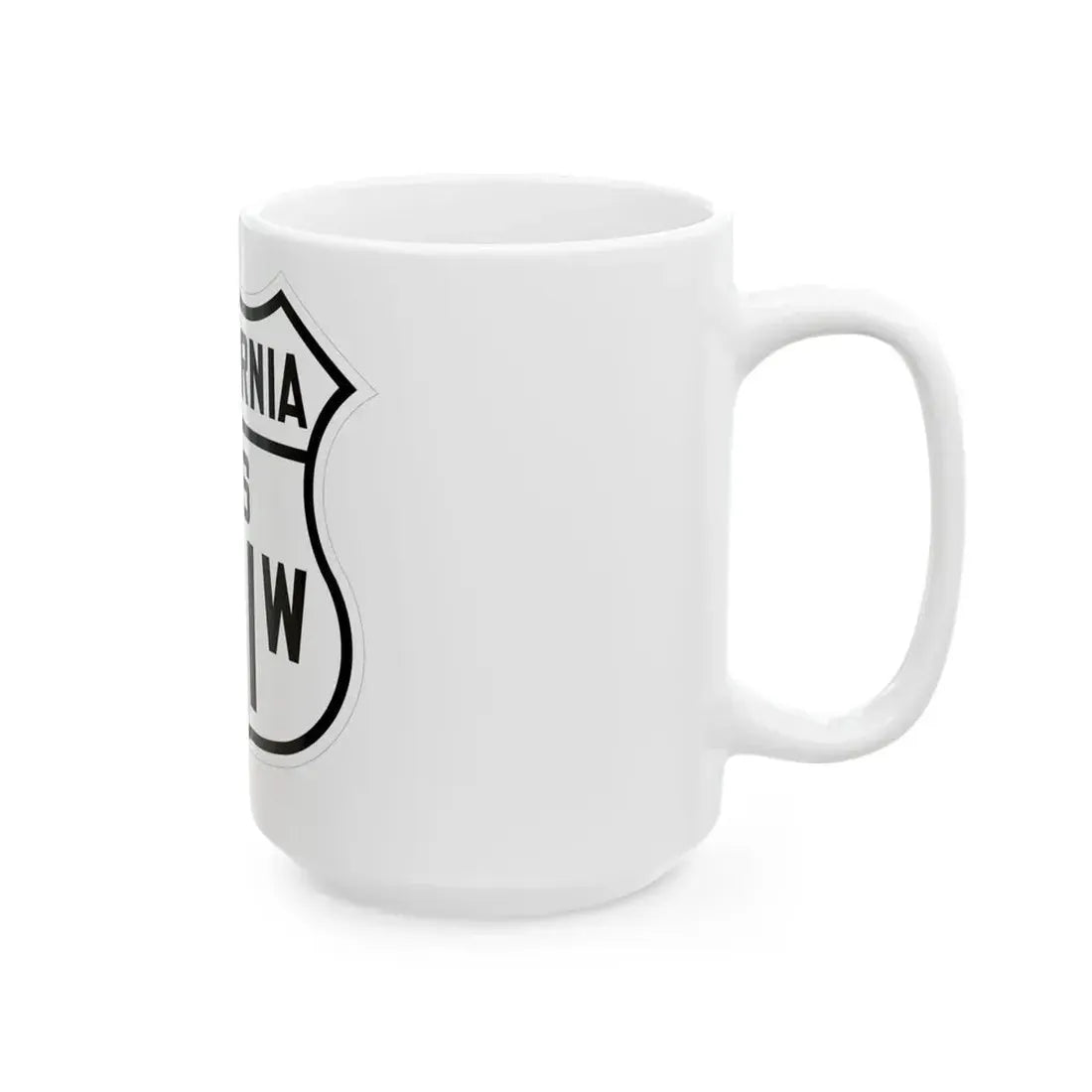 US 101W California 1926 (California) (Road Sign) White Coffee Mug - Go Mug Yourself