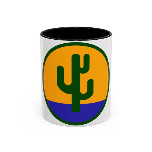 US 103rd Infantry Division (U.S. Army) Accent Coffee Mug 11oz Black - Go Mug Yourself