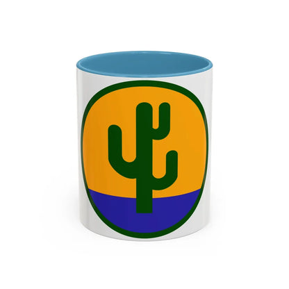US 103rd Infantry Division (U.S. Army) Accent Coffee Mug 11oz Light Blue - Go Mug Yourself
