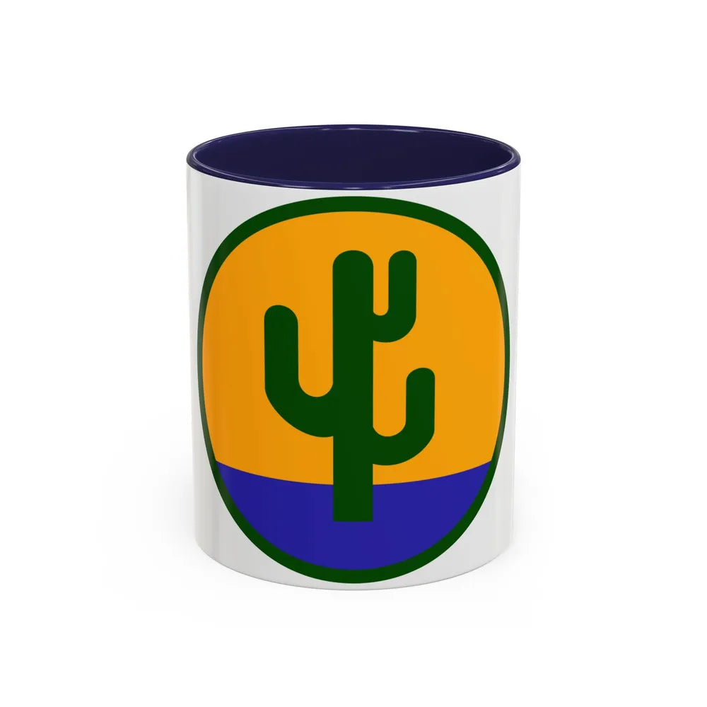 US 103rd Infantry Division (U.S. Army) Accent Coffee Mug 11oz Navy - Go Mug Yourself