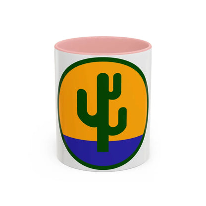 US 103rd Infantry Division (U.S. Army) Accent Coffee Mug 11oz Pink - Go Mug Yourself