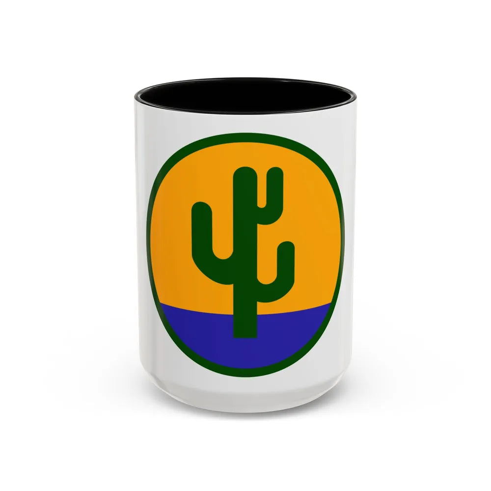 US 103rd Infantry Division (U.S. Army) Accent Coffee Mug 15oz Black - Go Mug Yourself