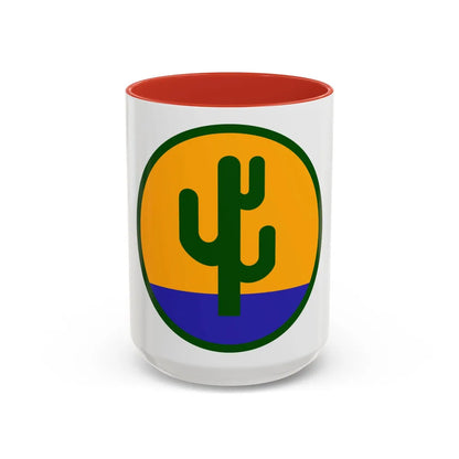 US 103rd Infantry Division (U.S. Army) Accent Coffee Mug 15oz Red - Go Mug Yourself