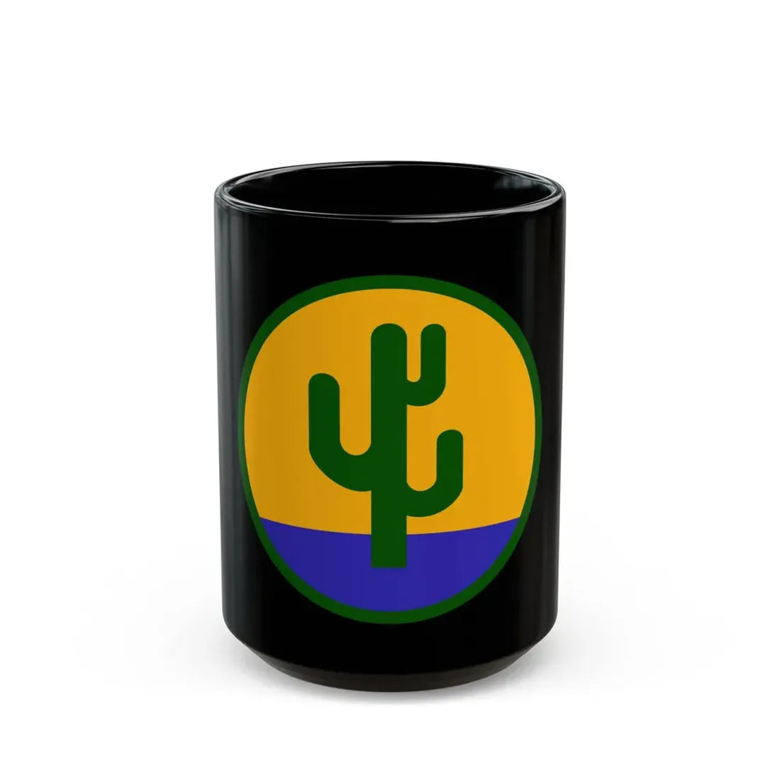 US 103rd Infantry Division (U.S. Army) Black Coffee Mug 15oz - Go Mug Yourself