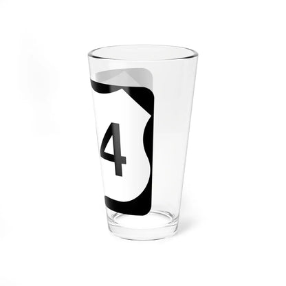 US 104 NY (New York) (Road Sign) Pint Glss 16oz - Go Mug Yourself