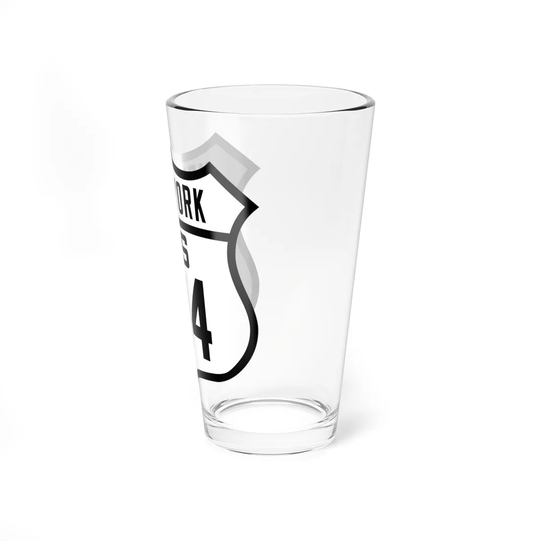 US 104 NY Old (New York) (Road Sign) Pint Glss 16oz - Go Mug Yourself