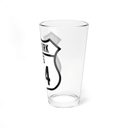 US 104 NY Old (New York) (Road Sign) Pint Glss 16oz - Go Mug Yourself