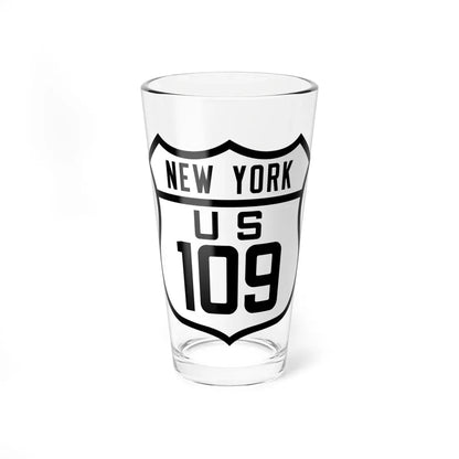 US 109 NY Old (New York) (Road Sign) Pint Glass 16oz 16oz - Go Mug Yourself