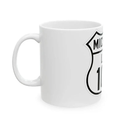 US 10A Michigan 1926 (Michigan) (Road Sign) White Coffee Mug - Go Mug Yourself