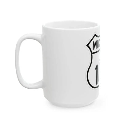 US 10A Michigan 1926 (Michigan) (Road Sign) White Coffee Mug - Go Mug Yourself