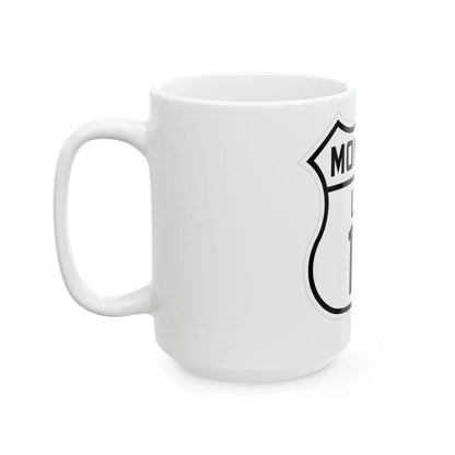 US 10A Montana 1926 (Montana) (Road Sign) White Coffee Mug - Go Mug Yourself