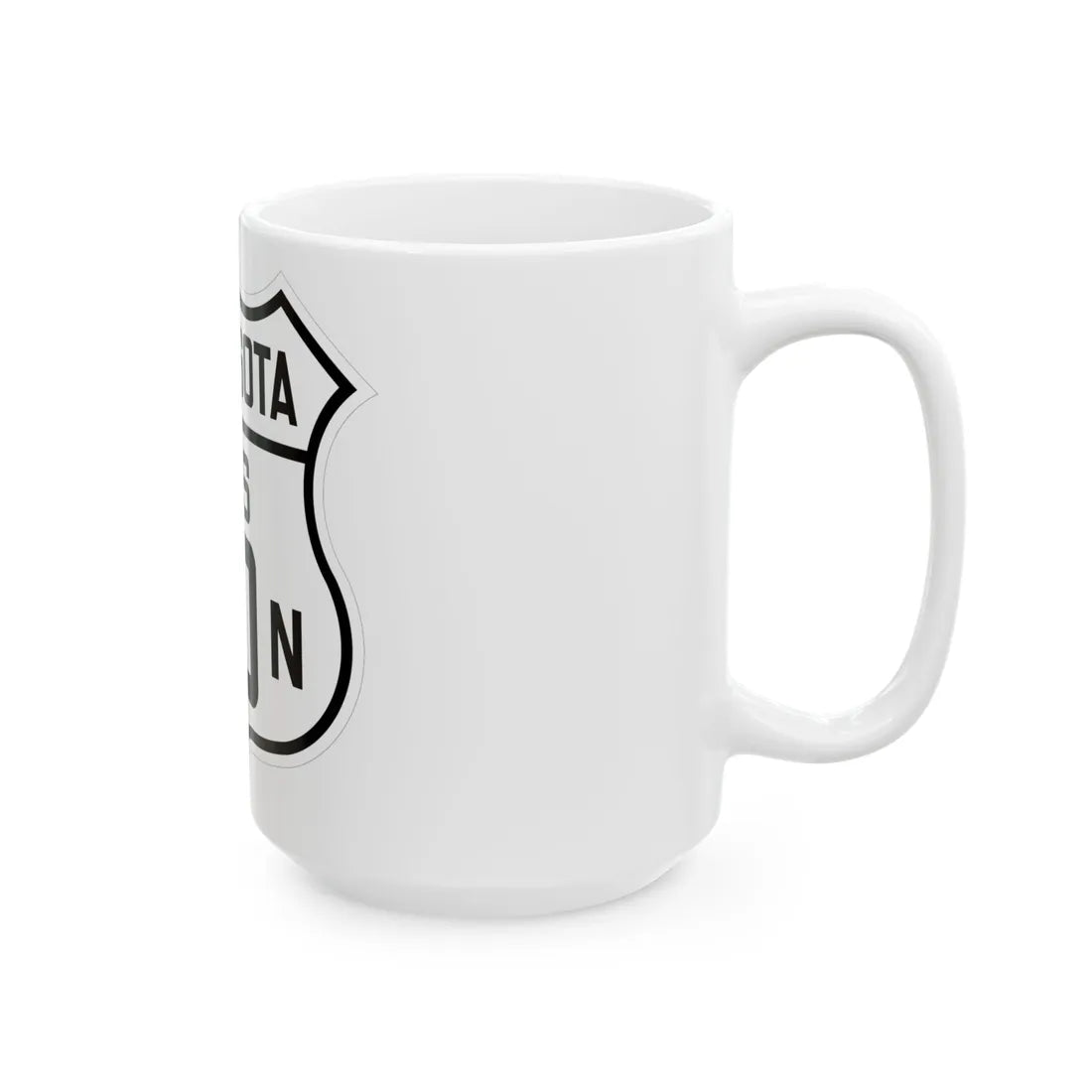 US 10N Minnesota 1926 (Minnesota) (Road Sign) White Coffee Mug - Go Mug Yourself