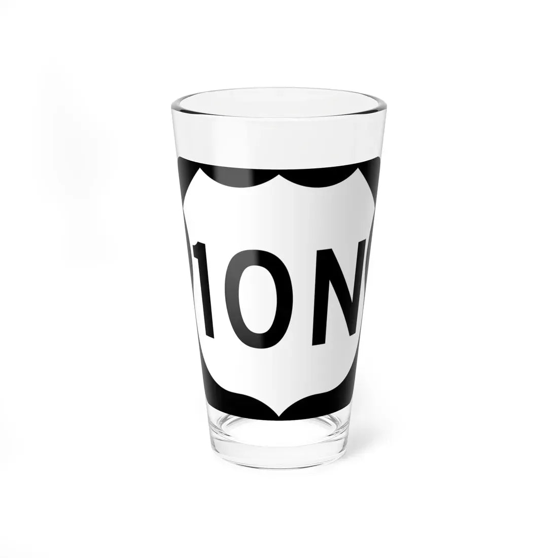 US 10N MN (Minnesota) (Road Sign) Pint Glass 16oz 16oz - Go Mug Yourself