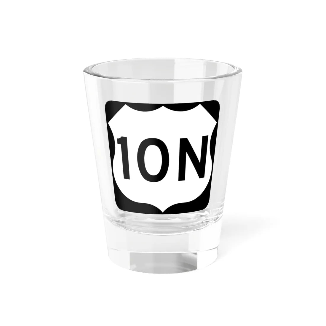 US 10N MN (Minnesota) (Road Sign) Shot Glass 1.5oz 1.5oz - Go Mug Yourself