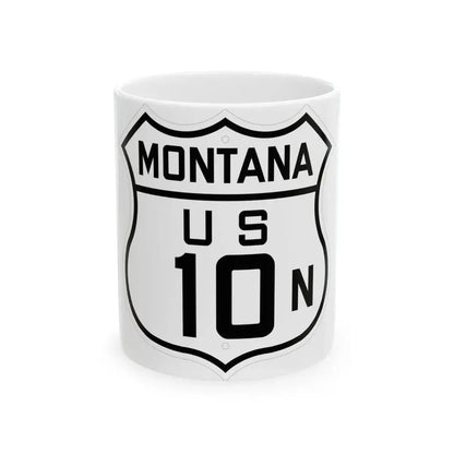 US 10N Montana 1926 (Montana) (Road Sign) White Coffee Mug 11oz - Go Mug Yourself