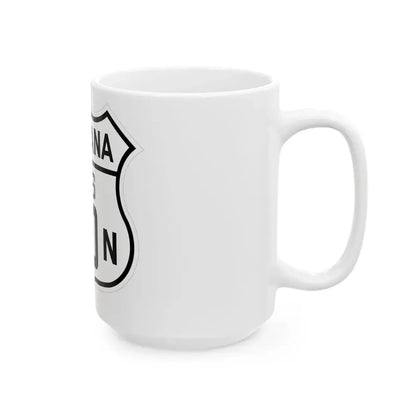 US 10N Montana 1926 (Montana) (Road Sign) White Coffee Mug - Go Mug Yourself