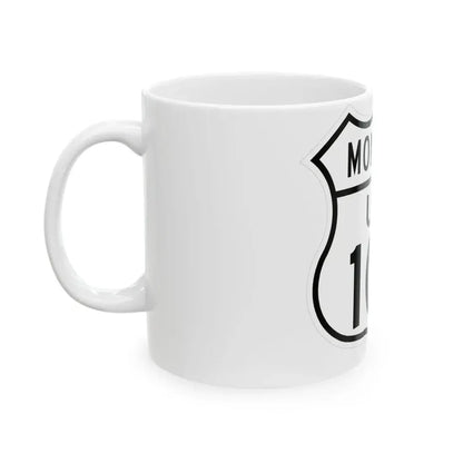 US 10N Montana 1948 (Montana) (Road Sign) White Coffee Mug - Go Mug Yourself