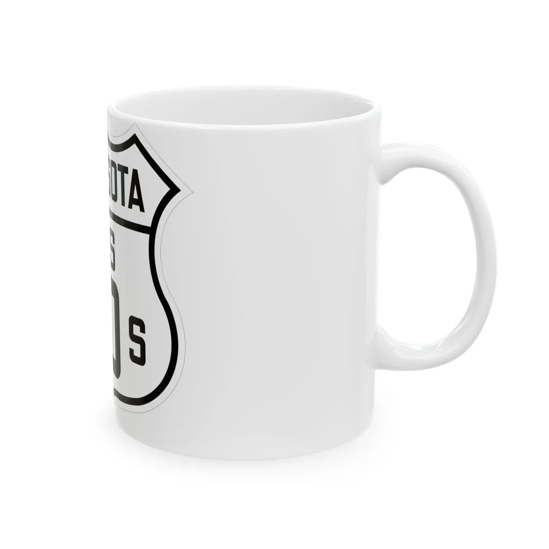 US 10S Minnesota 1926 (Minnesota) (Road Sign) White Coffee Mug - Go Mug Yourself