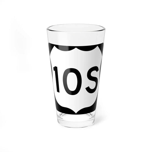 US 10S MN (Minnesota) (Road Sign) Pint Glass 16oz 16oz - Go Mug Yourself