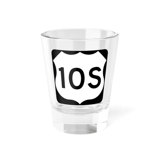 US 10S MN (Minnesota) (Road Sign) Shot Glass 1.5oz 1.5oz - Go Mug Yourself