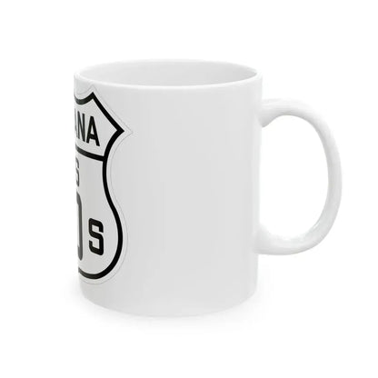 US 10S Montana 1926 (Montana) (Road Sign) White Coffee Mug - Go Mug Yourself