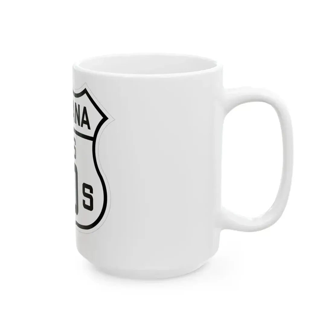 US 10S Montana 1926 (Montana) (Road Sign) White Coffee Mug - Go Mug Yourself