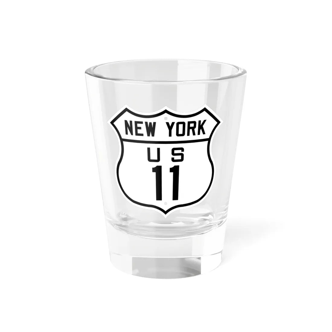 US 11 New York 1926 (New York) (Road Sign) Shot Glass 1.5oz 1.5oz - Go Mug Yourself