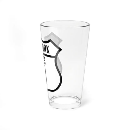 US 11 NY Old (New York) (Road Sign) Pint Glass 16oz - Go Mug Yourself