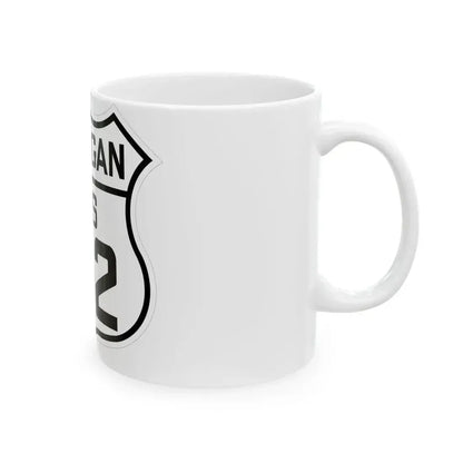 US 112 Michigan 1926 (Michigan) (Road Sign) White Coffee Mug - Go Mug Yourself