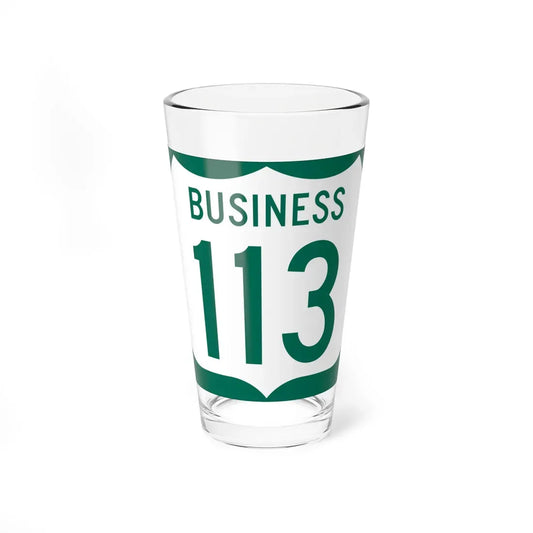 US 113 Business MD (Maryland) (Road Sign) Pint Glass 16oz 16oz - Go Mug Yourself