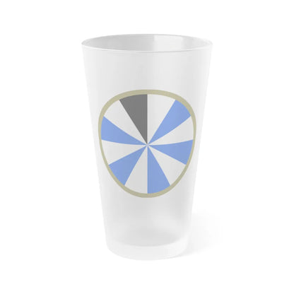 US 11th Infantry Division (U.S. Army) Frosted Pint Glass 16oz-Go Mug Yourself