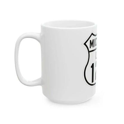 US 127 Michigan 1926 (Michigan) (Road Sign) White Coffee Mug - Go Mug Yourself