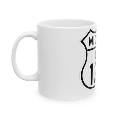 US 127 Michigan 1948 (Michigan) (Road Sign) White Coffee Mug - Go Mug Yourself