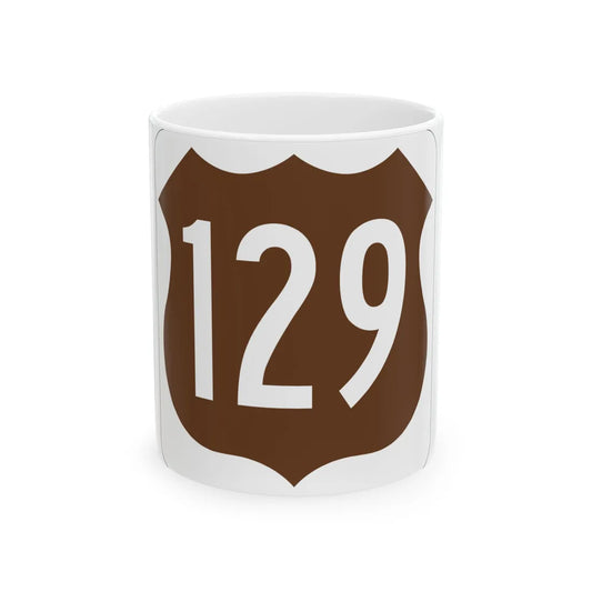 US 129 FL (Florida) (Road Sign) White Coffee Mug 11oz - Go Mug Yourself