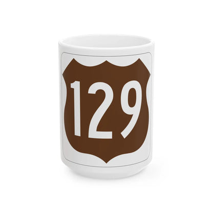US 129 FL (Florida) (Road Sign) White Coffee Mug 15oz - Go Mug Yourself
